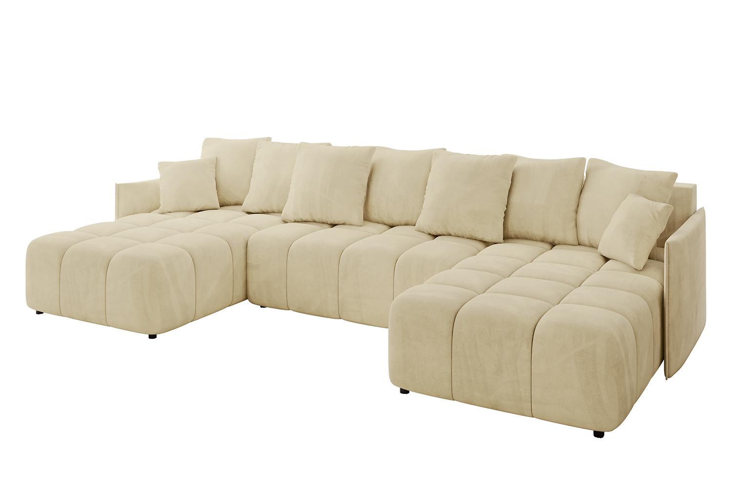 wohnli-moebel-suche-800001616869 Wohnli Möbelsuche - WOHNLANDSCHAFT LONLI-U 355x189x68 Beige Velours