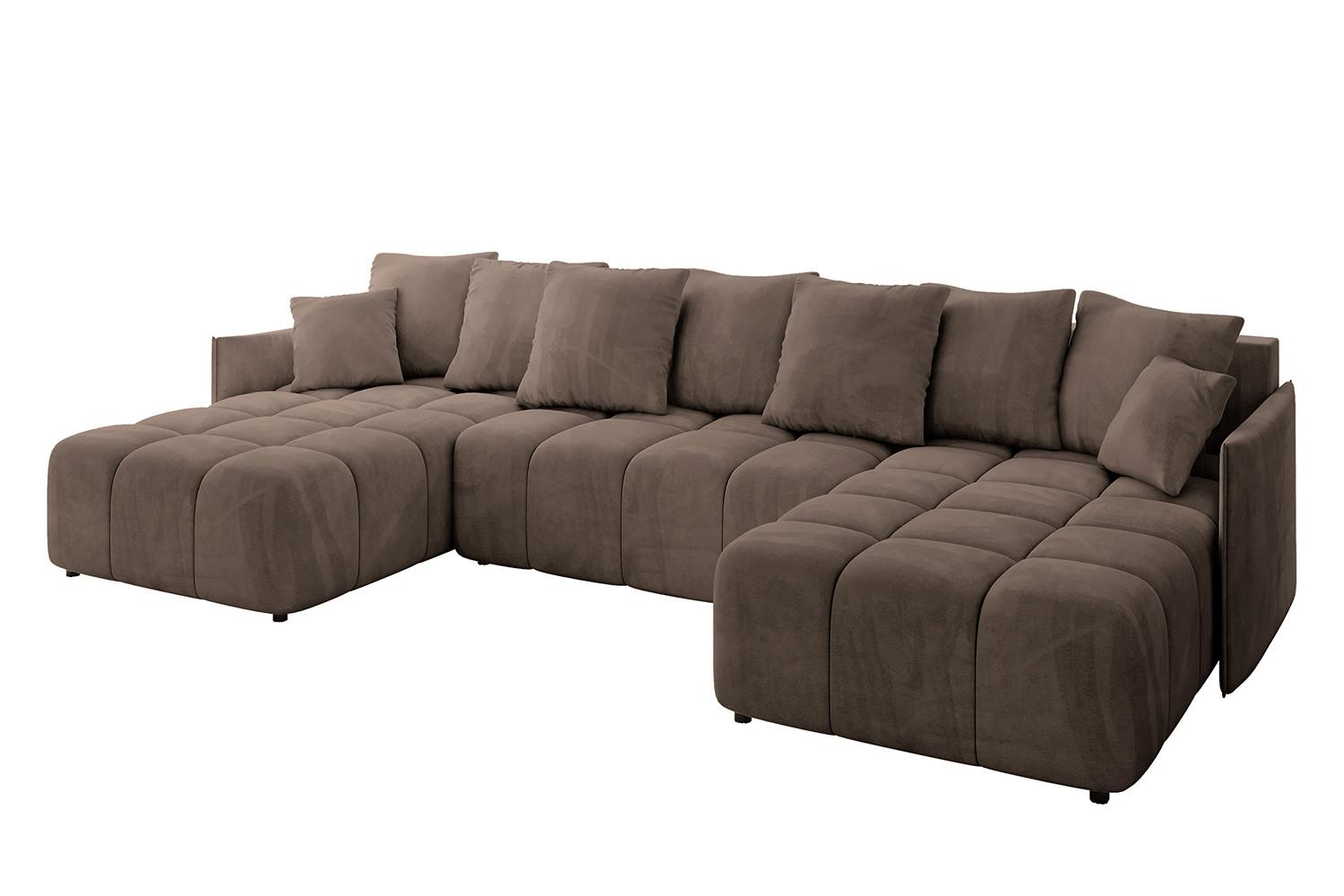 wohnli-moebel-suche-800001616882 Wohnli Möbelsuche - WOHNLANDSCHAFT LONLI-U 355x189x68 Braun Velours