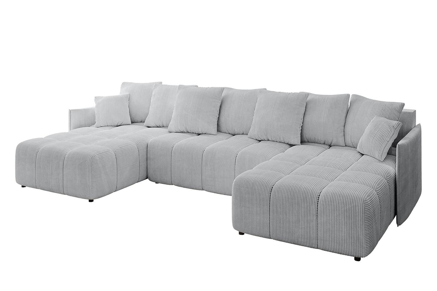Wohnli Möbelsuche - WOHNLANDSCHAFT LONLI-U 355x189x68 Grau Cord
