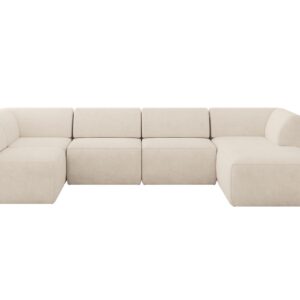 wohnli-moebel-suche-800001616916 Wohnli Möbelsuche - WOHNLANDSCHAFT Ottomane Rechts MOVA 345x180x78 Beige Samt