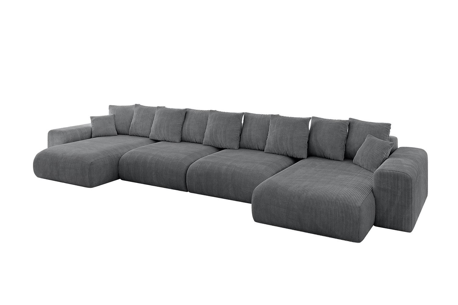 wohnli-moebel-suche-800001616925 Wohnli Möbelsuche - WOHNLANDSCHAFT mit Schlaffunktion ESKAR-U2-464x176x72cm Dunkelgrau