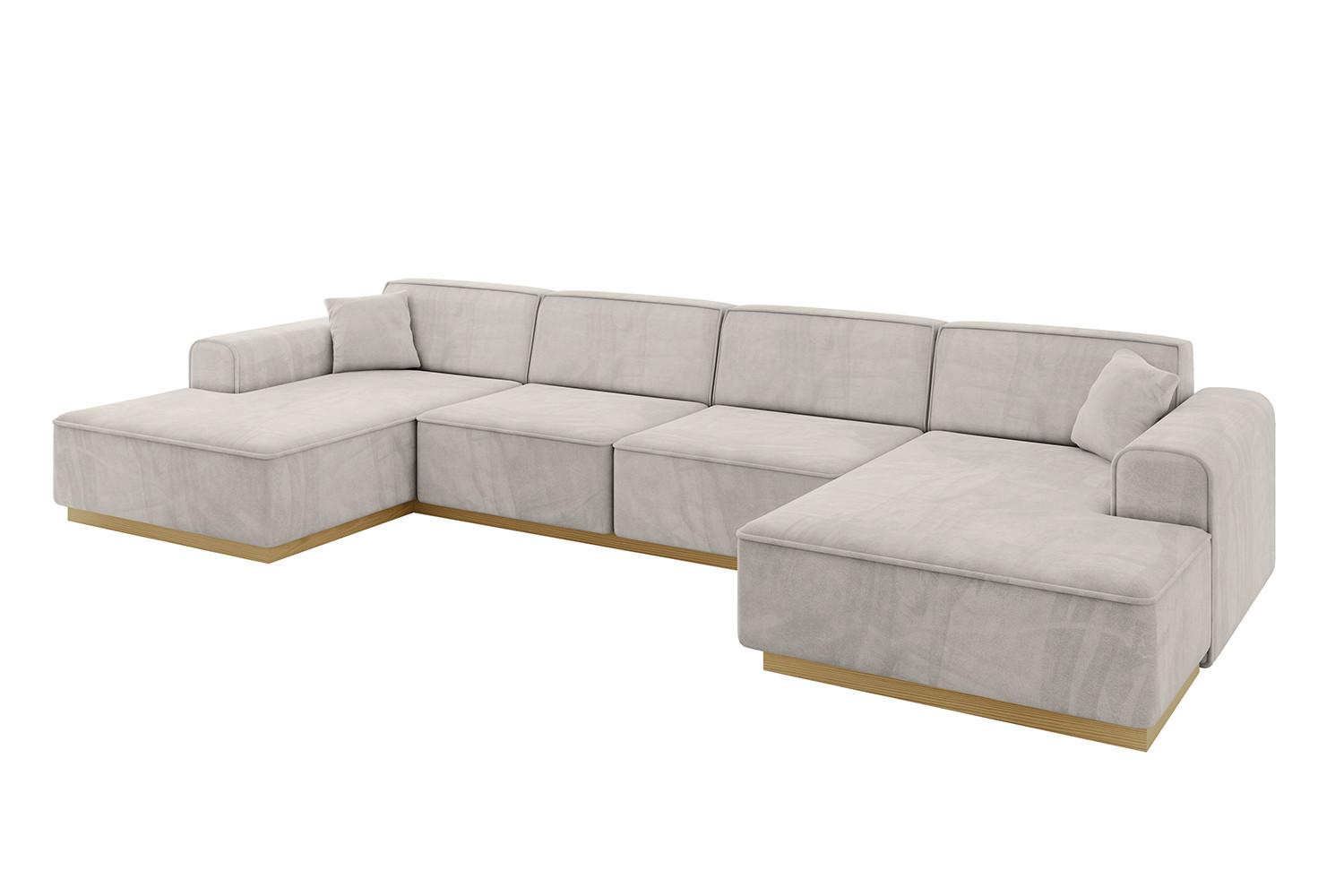 wohnli-moebel-suche-800001616936 Wohnli Möbelsuche - WOHNLANDSCHAFT IREA-U2-v2 - 388x171x83 cm Hellbraun
