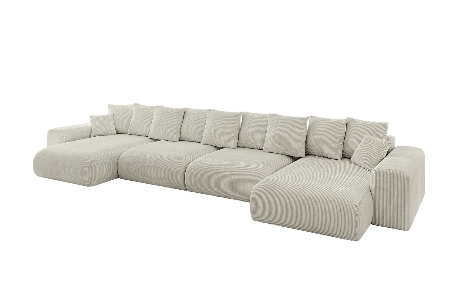 wohnli-moebel-suche-800001616938 Wohnli Möbelsuche - WOHNLANDSCHAFT mit Schlaffunktion ESKAR-U2-464x176x72cm Creme