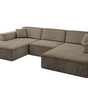 wohnli-moebel-suche-800001616939 Wohnli Möbelsuche - WOHNLANDSCHAFT IREA-U1-v4 - 303x171x79 cm Braun