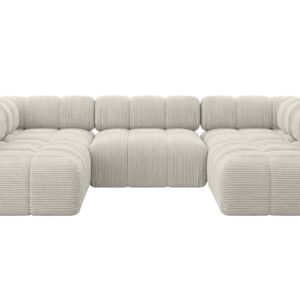 wohnli-moebel-suche-800001617015 Wohnli Möbelsuche - WOHNLANDSCHAFT modulares Sofa Garvo-U1 - 285x190x70 cm Creme Cord