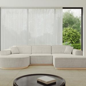 wohnli-moebel-suche-800001617045-1 WOHNLANDSCHAFT ARRIO-U1 303x171x83 cm Creme Textil ALTDECOR Möbel > Sofas & Couches > Wohnlandschaften > Wohnlandschaften U-Form Weiß