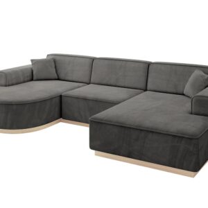 Wohnli Möbelsuche - WOHNLANDSCHAFT ARRIO-U1 303x171x83 cm Anthrazit