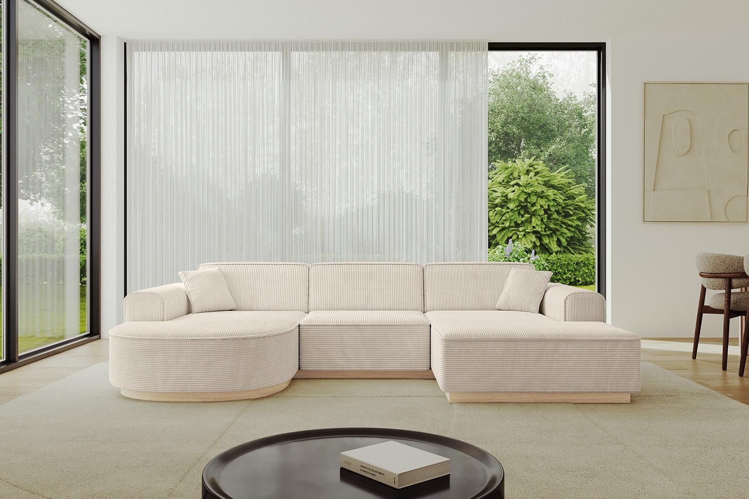 wohnli-moebel-suche-800001617079-1 WOHNLANDSCHAFT ARRIO-U1 303x171x83 cm Beige Textil ALTDECOR Möbel > Sofas & Couches > Wohnlandschaften > Wohnlandschaften U-Form Beige