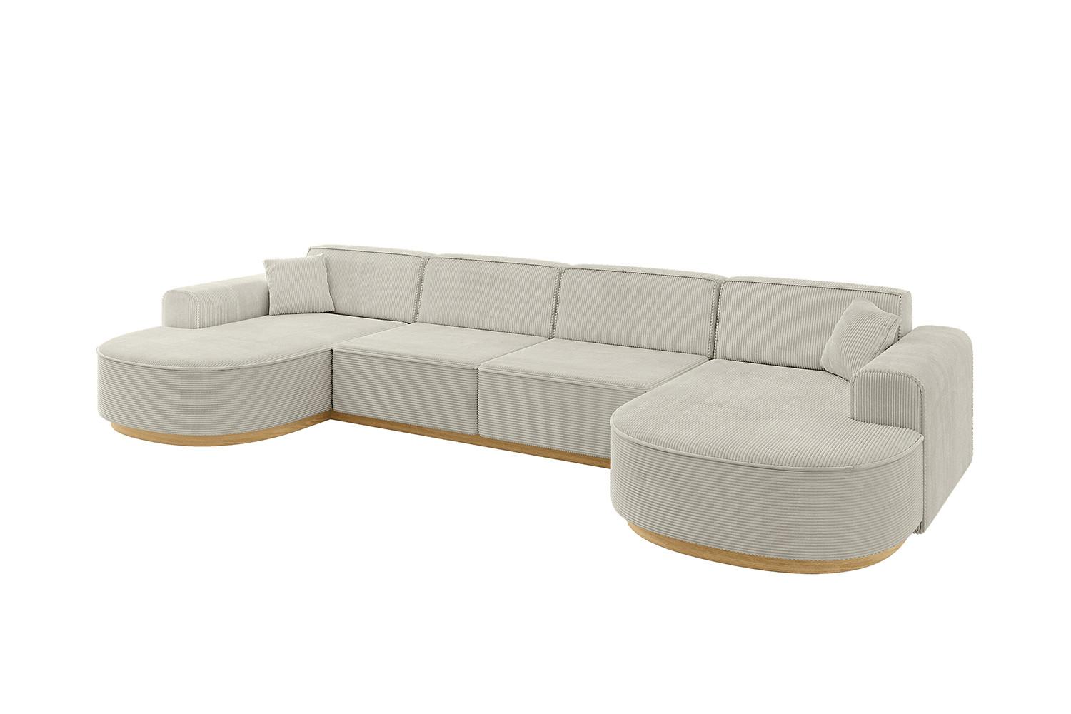 wohnli-moebel-suche-800001617085 Wohnli Möbelsuche - WOHNLANDSCHAFT MARI-U2-v2 - 388x171x83 cm Creme Cord