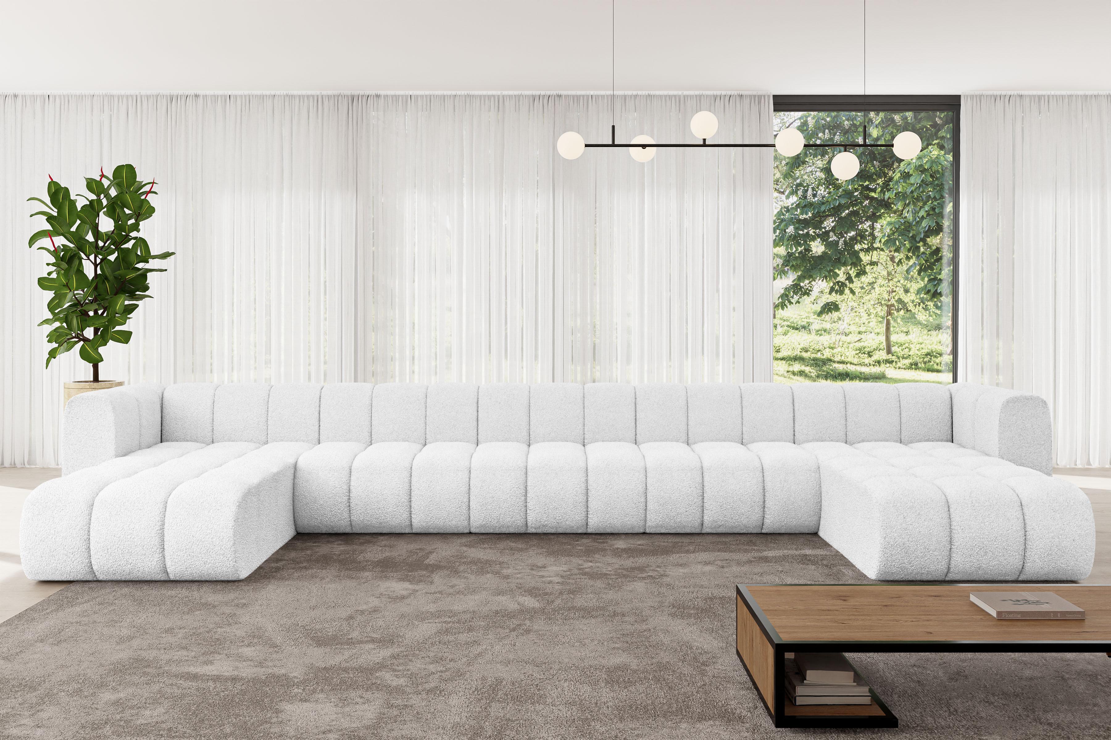 wohnli-moebel-suche-800001617105-1 WOHNLANDSCHAFT modulares Sofa Joren-U3 - 501x177x70 cm Weiß Textil ALTDECOR Möbel > Sofas & Couches > Wohnlandschaften > Wohnlandschaften U-Form Weiß