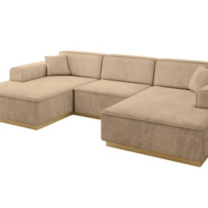 Wohnli Möbelsuche - WOHNLANDSCHAFT IREA-U1-v2 - 303x171x83 cm Beige