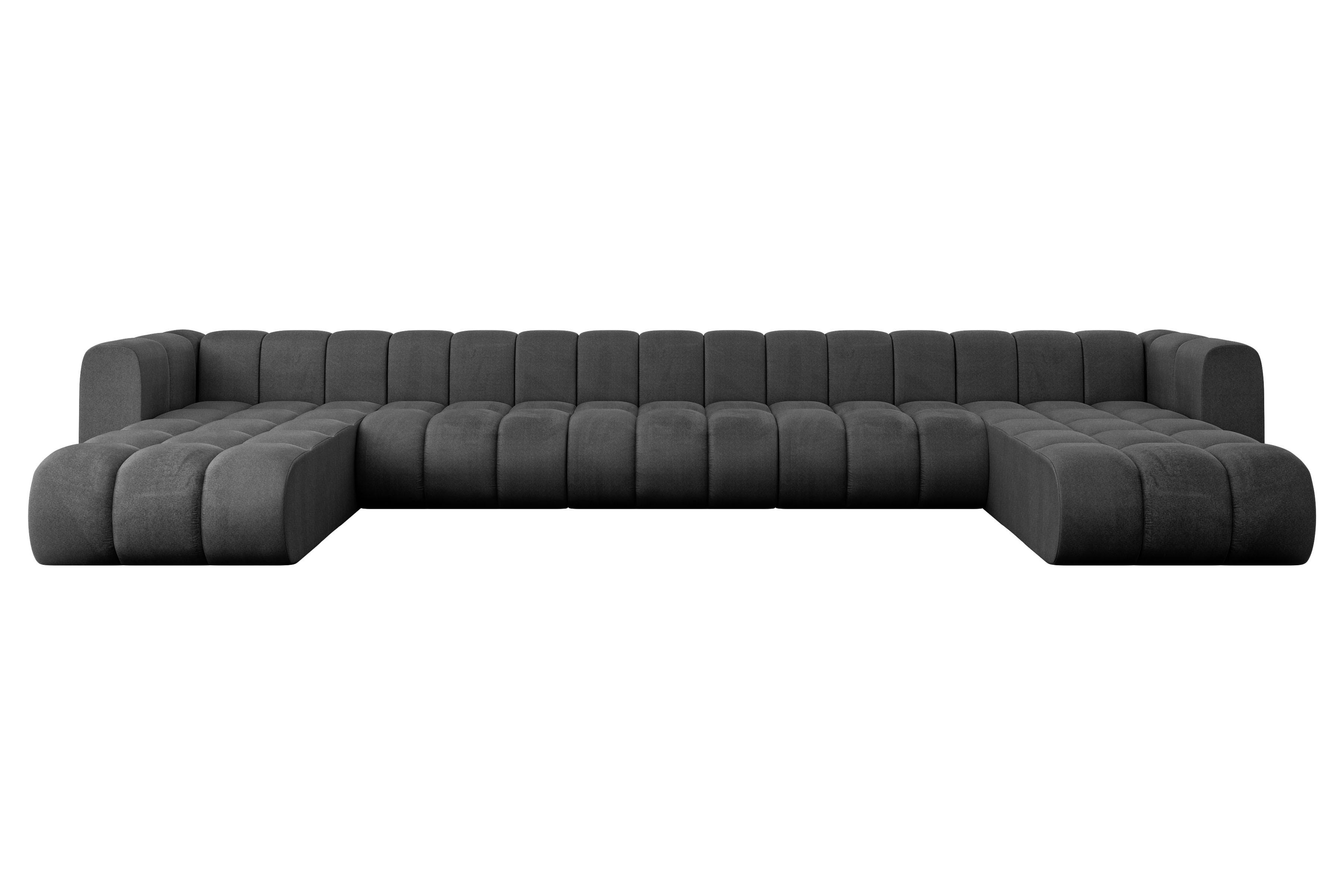 wohnli-moebel-suche-800001617135 Wohnli Möbelsuche - WOHNLANDSCHAFT modulares Sofa Joren-U3 - 501x177x70 cm Schwarz