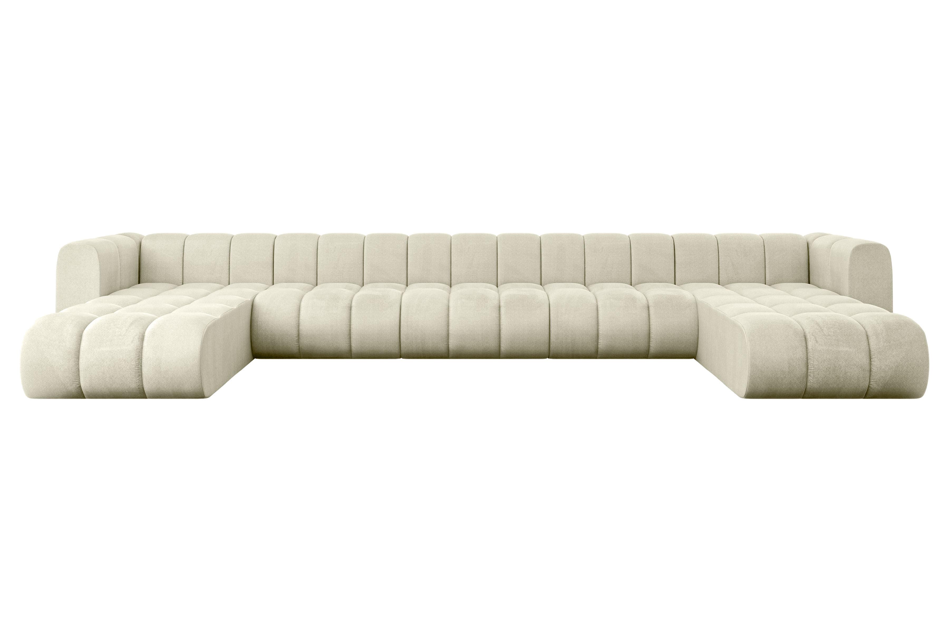 Wohnli Möbelsuche - WOHNLANDSCHAFT modulares Sofa Joren-U3 - 501x177x70 cm Beige