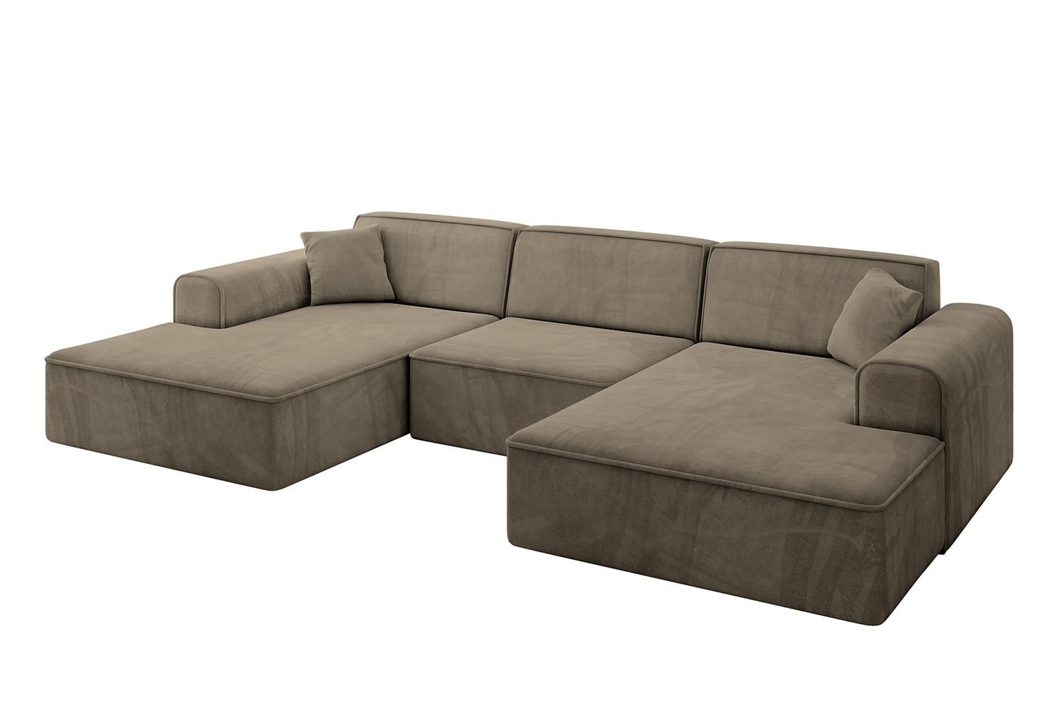 Wohnli Möbelsuche - WOHNLANDSCHAFT IREA-U1-v3 - 303x171x79 cm Braun