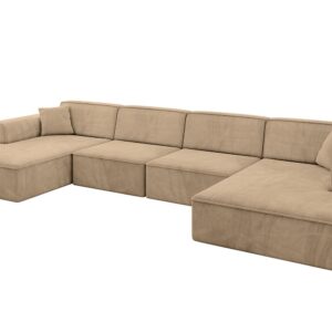 Wohnli Möbelsuche - WOHNLANDSCHAFT IREA-U2-v3 - 388x171x79 cm Beige