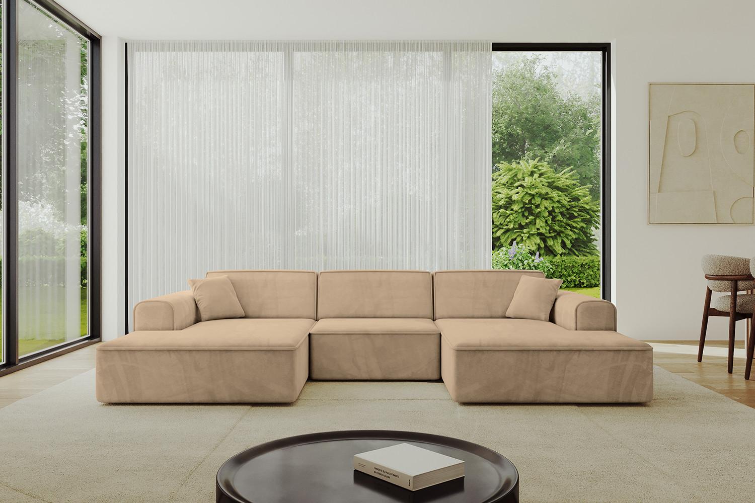 wohnli-moebel-suche-800001617161-1 WOHNLANDSCHAFT IREA-U1-v3 - 303x171x79 cm Beige Textil ALTDECOR Möbel > Sofas & Couches > Wohnlandschaften > Wohnlandschaften U-Form Beige