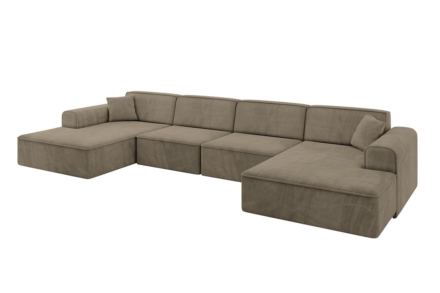 wohnli-moebel-suche-800001617166 Wohnli Möbelsuche - WOHNLANDSCHAFT IREA-U2-v3 - 388x171x79 cm Braun