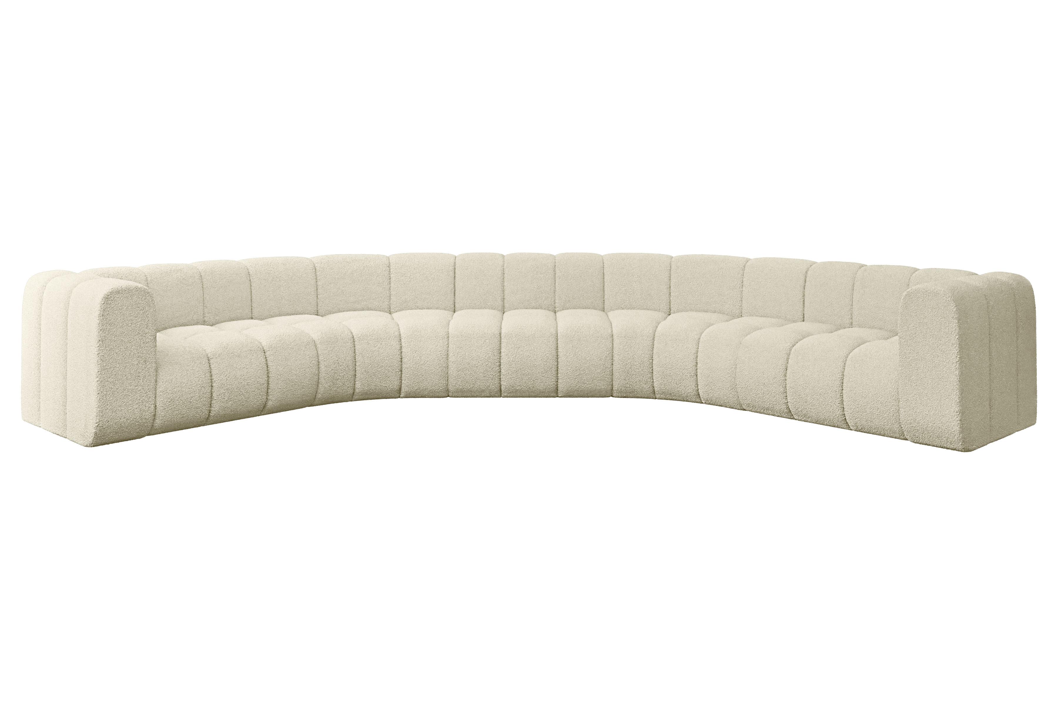 wohnli-moebel-suche-800001617181 Wohnli Möbelsuche - WOHNLANDSCHAFT modulares Sofa Lazro-U1 - 373x373x70 cm Beige