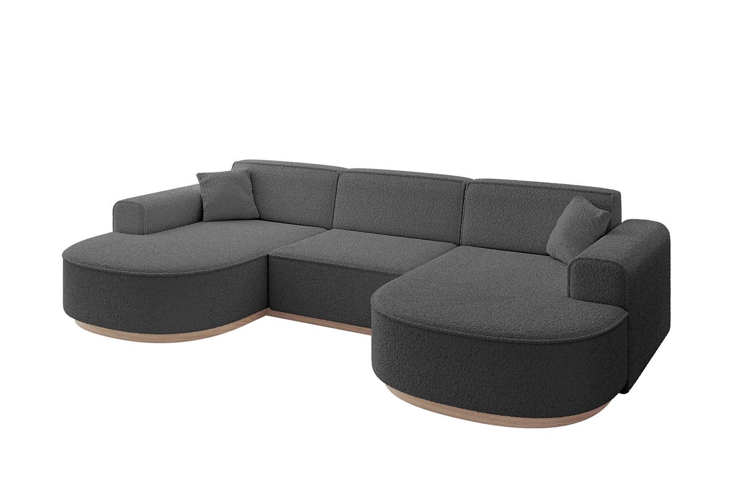 wohnli-moebel-suche-800001617194 Wohnli Möbelsuche - WOHNLANDSCHAFT MARI-U1-v1 - 303x171x83 cm Grau Bouclé