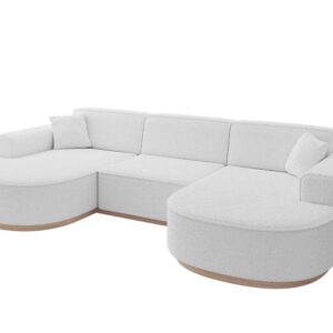 wohnli-moebel-suche-800001617197 Wohnli Möbelsuche - WOHNLANDSCHAFT MARI-U1-v1 - 303x171x83 cm Weiß Bouclé