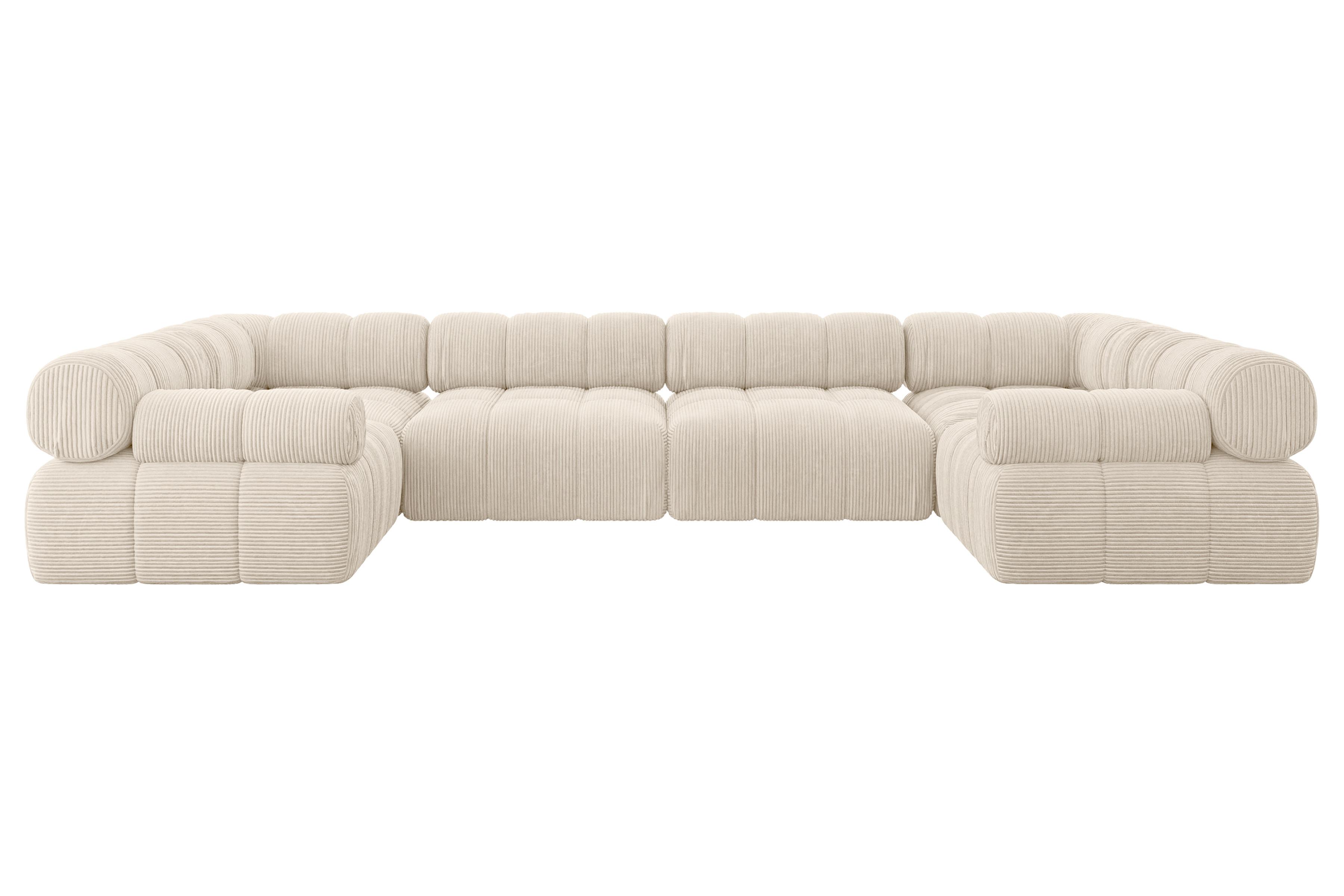 wohnli-moebel-suche-800001617230 Wohnli Möbelsuche - WOHNLANDSCHAFT modulares Sofa Birno-U2 - 380x190x70 cm Beige Cord