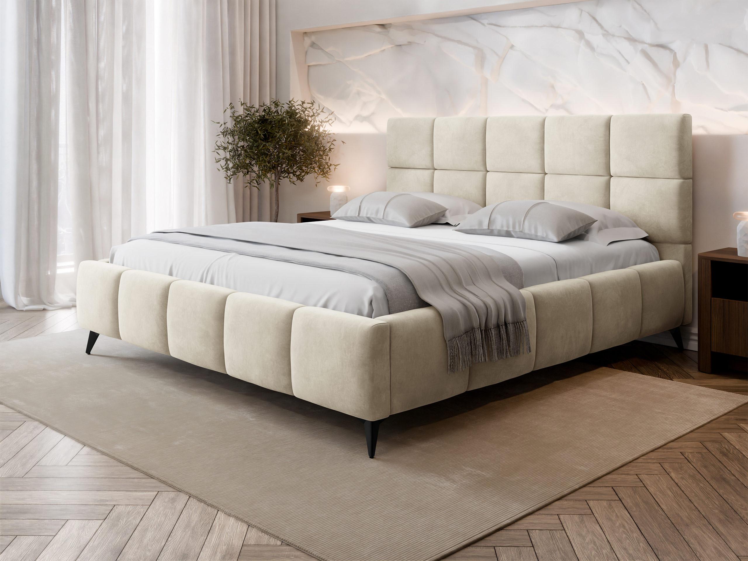 POLSTERBETT Amber Textil MIRJAN24 Möbel > Betten > Polsterbetten Weiß