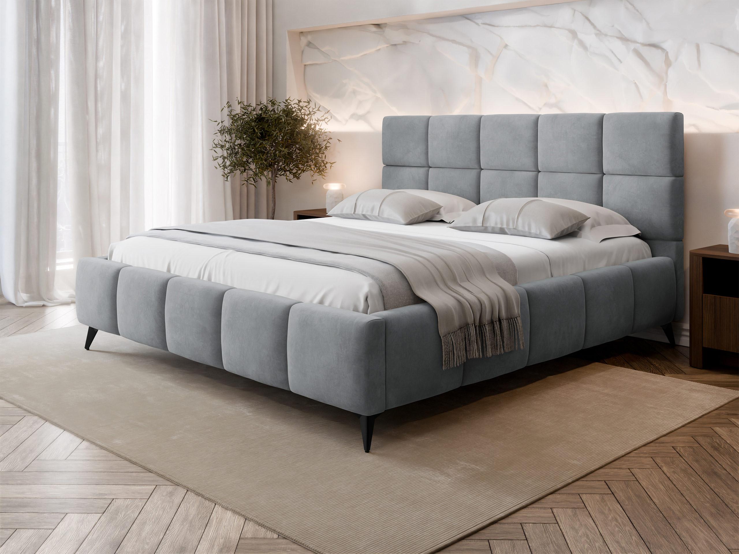 POLSTERBETT Amber Textil MIRJAN24 Möbel > Betten > Polsterbetten Grau