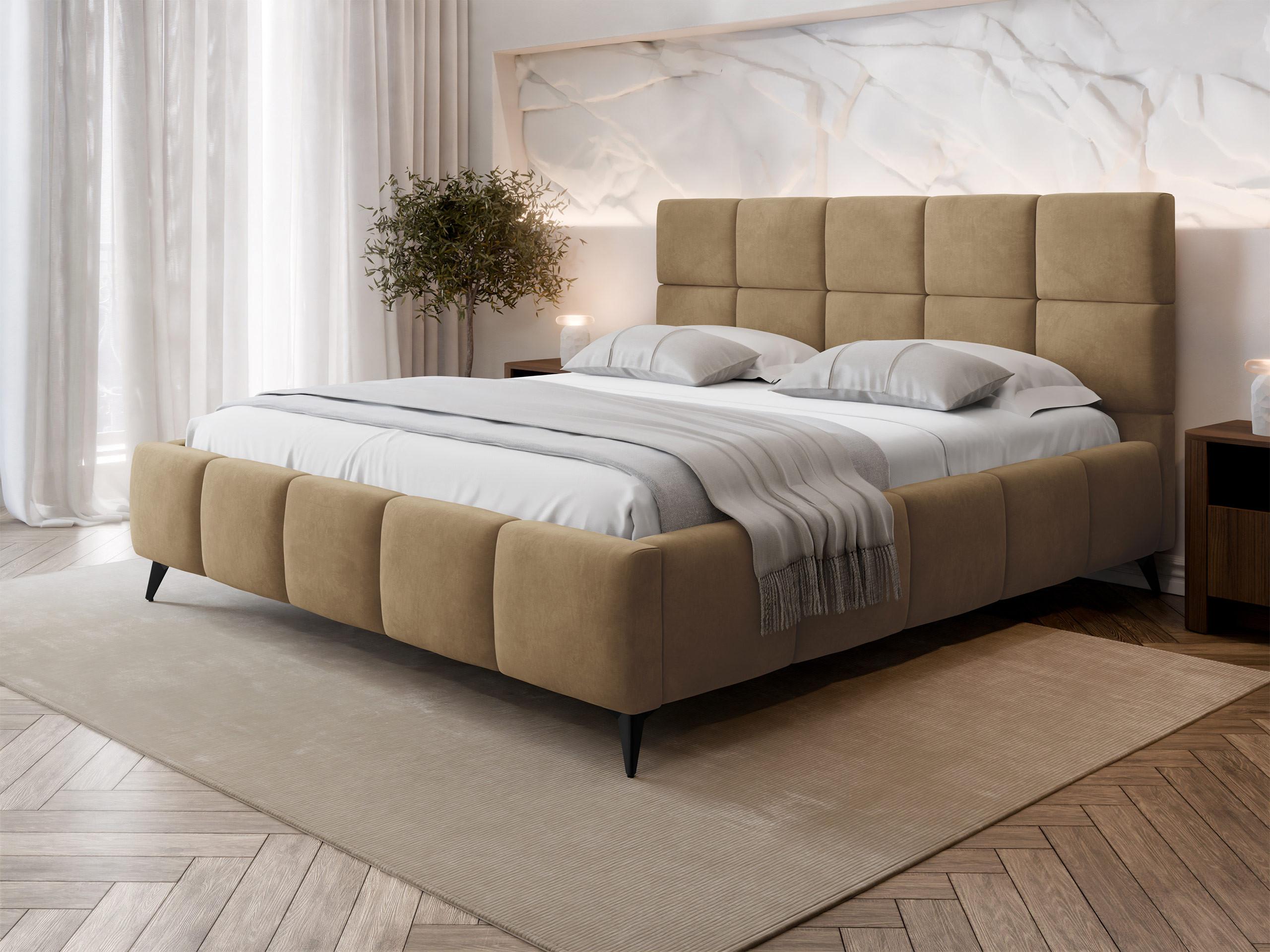 POLSTERBETT Amber Textil MIRJAN24 Möbel > Betten > Polsterbetten Braun