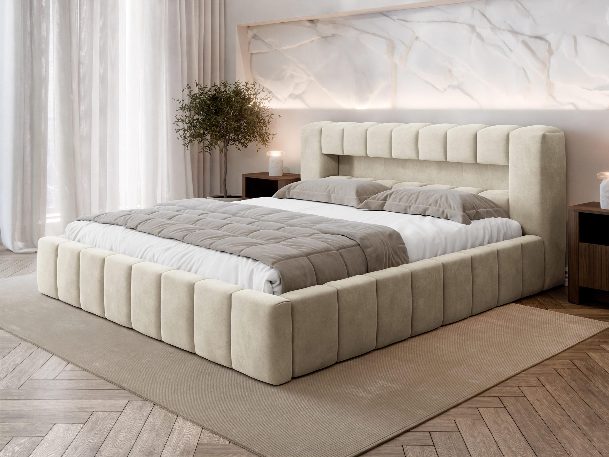 POLSTERBETT Amaro Textil MIRJAN24 Möbel > Betten > Polsterbetten Weiß