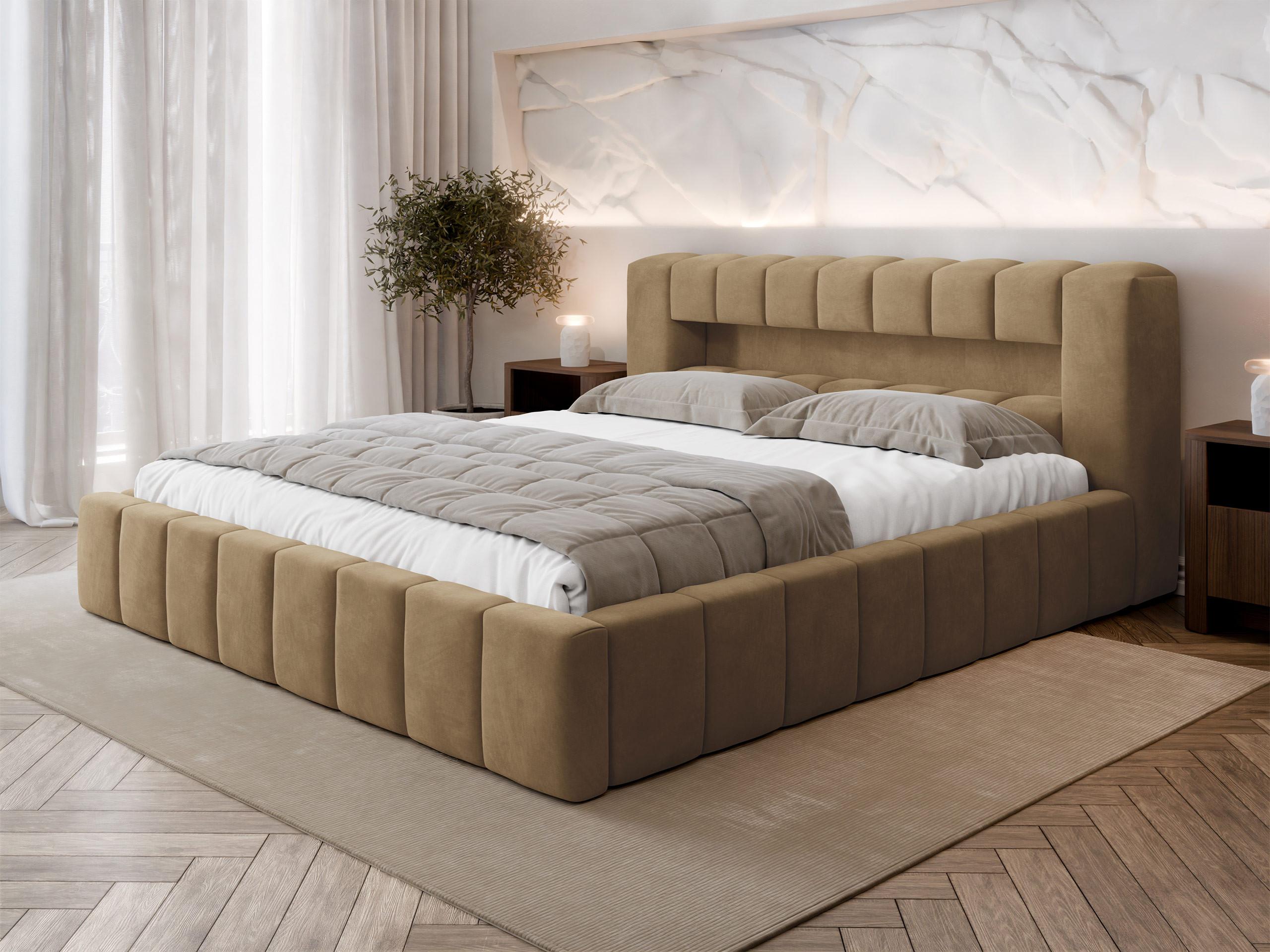 POLSTERBETT Amaro Textil MIRJAN24 Möbel > Betten > Polsterbetten Braun
