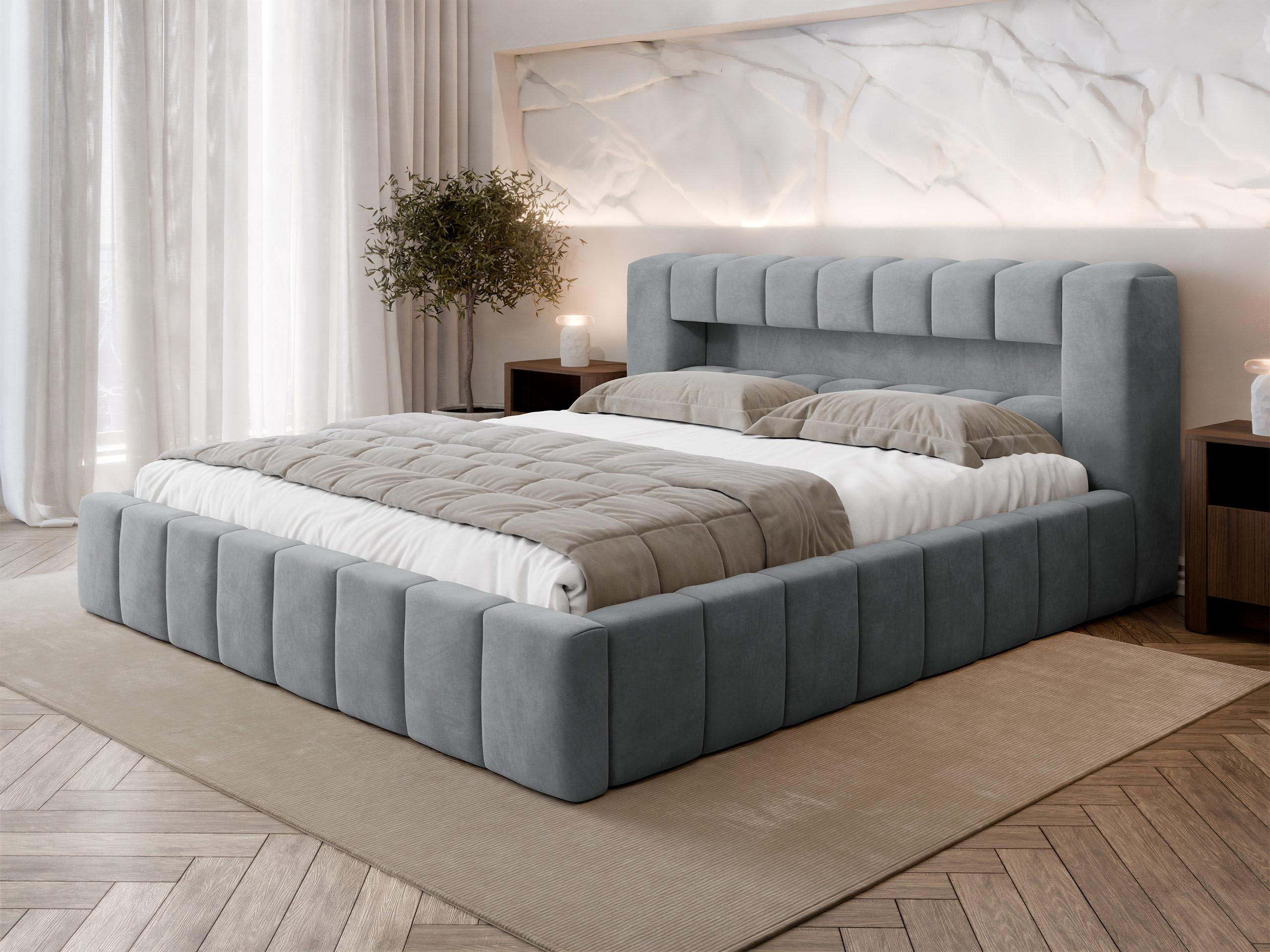 POLSTERBETT Amaro Textil MIRJAN24 Möbel > Betten > Polsterbetten Grau