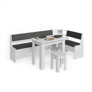 wohnli-moebel-suche-800001619949 Wohnli Möbelsuche - ECKBANKGRUPPE Tiberio Weiß 210 x 120 cm mit Tisch