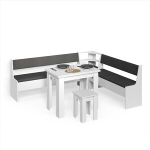 wohnli-moebel-suche-800001620021 Wohnli Möbelsuche - ECKBANKGRUPPE Tiberio Weiß 210 x 180 cm mit Tisch