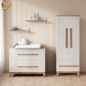 wohnli-moebel-suche-800001620037-1 WICKELKOMMODE Mailo Weiß/Artisan mit 2 Schubladen Holzwerkstoff Livinity® Möbel > Kommoden & Schubladenschränke > Wickelkommoden Weiß
