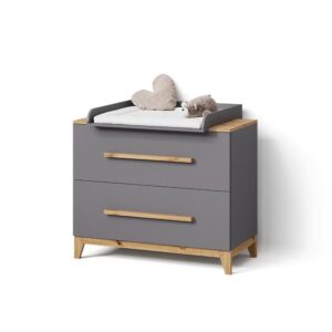 wohnli-moebel-suche-800001620041 Wohnli Möbelsuche - WICKELKOMMODE Mailo Grau/Artisan mit 2 Schubladen