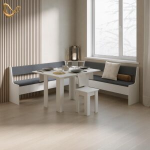 wohnli-moebel-suche-800001620044-1 ESSZIMMER-ECKBANK Tiberio Weiß 41.5 x 166.6 cm Holzwerkstoff Livinity® Möbel > Bänke > Eckbänke Weiß