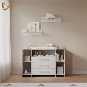 WICKELKOMMODE Torino Weiß XL mit Schubladen Holzwerkstoff Livinity® Möbel > Kommoden & Schubladenschränke > Wickelkommoden Weiß