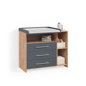 wohnli-moebel-suche-800001620219 Wohnli Möbelsuche - WICKELKOMMODE Torino Anthrazit/Sonoma mit Schubladen