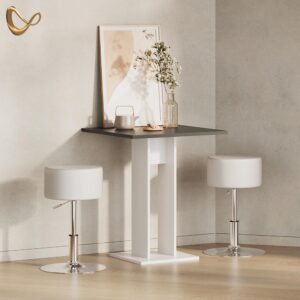 wohnli-moebel-suche-800001620253-1 ESSTISCH Regusa Weiß/Anthrazit 65 x 78 cm Holzwerkstoff Livinity® Möbel > Tische > Esstische Weiß