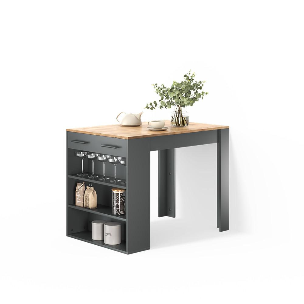 wohnli-moebel-suche-800001620258 Wohnli Möbelsuche - ESSTISCH Regusa Anthrazit/Goldkraft Eiche 67 x 100 cm