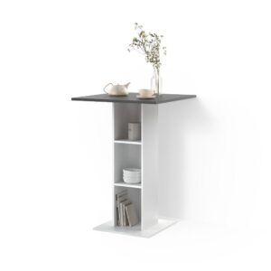 Wohnli Möbelsuche - BARTISCH Regusa Anthrazit/Weiß 75 x 75 cm