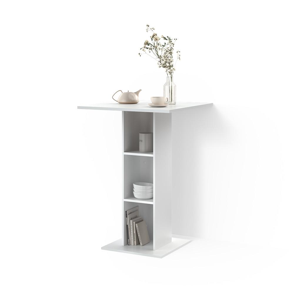 Wohnli Möbelsuche - BARTISCH Regusa Weiß 75 x 75 cm
