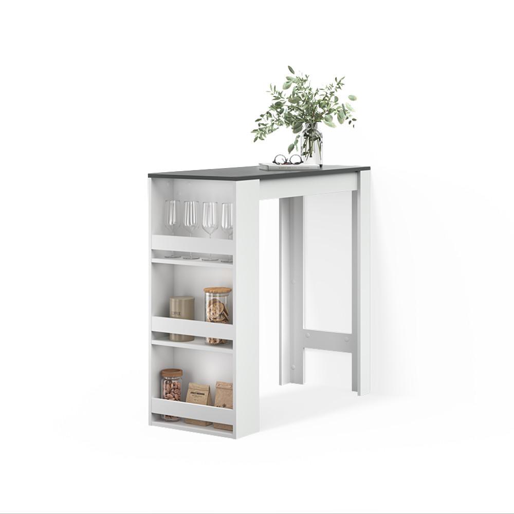 Wohnli Möbelsuche - BARTISCH Regusa Weiß/Anthrazit 45 x 110 cm