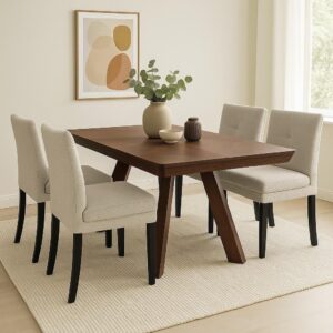 wohnli-moebel-suche-800001625980-1 ESSTISCH QUERCIA Ausziehbar 180 - 380 / 100 x 76 cm Holz MASSENO Möbel > Tische > Esstische Braun