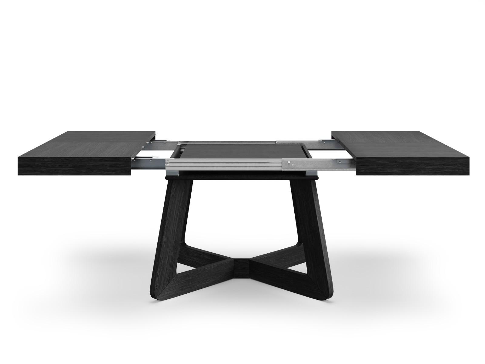 ESSTISCH PIAZZA Ausziehbar 130 - 230 / 130 x 76 cm Holz MASSENO Möbel > Tische > Esstische Schwarz