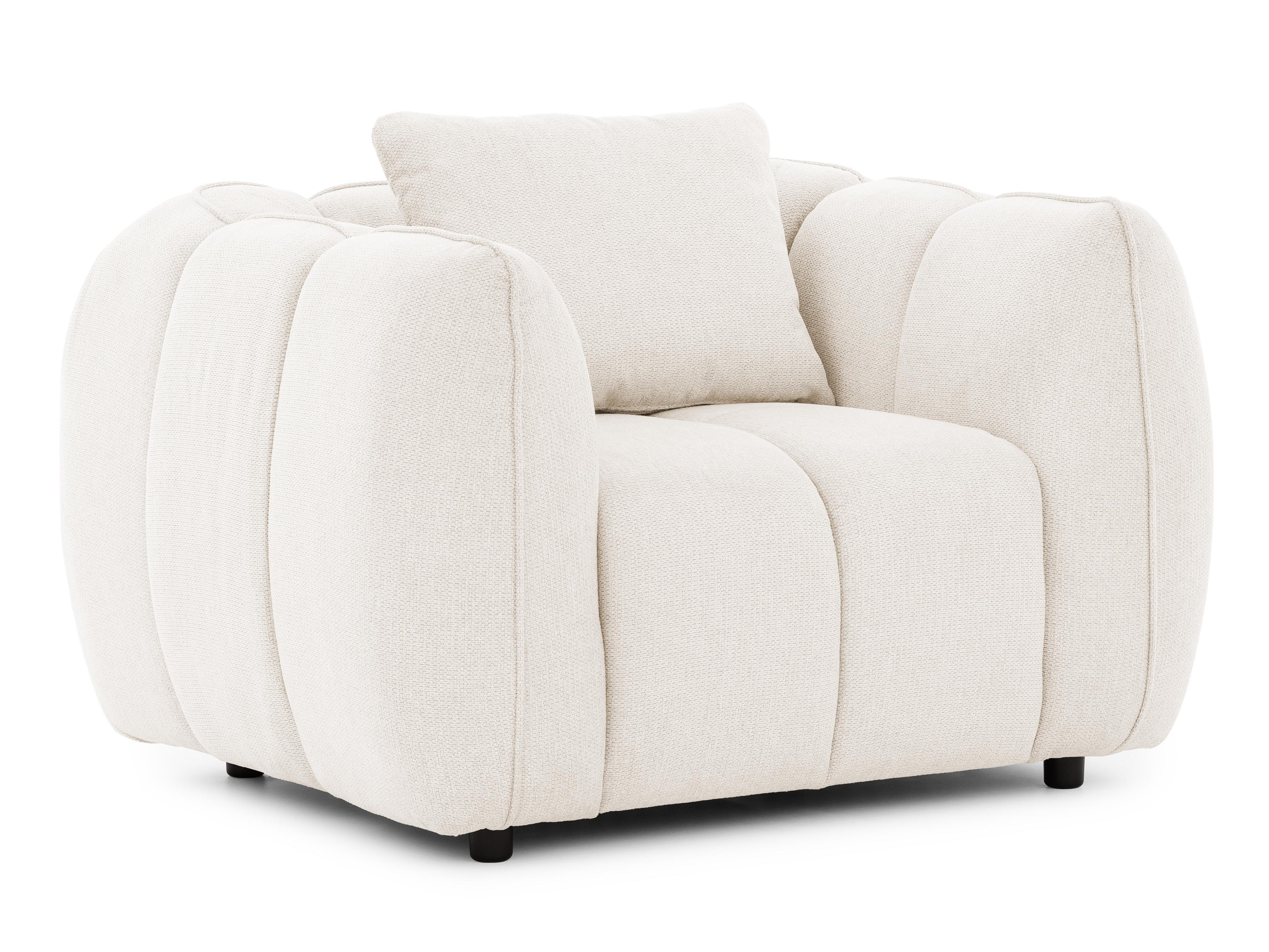 wohnli-moebel-suche-800001631006 Wohnli Möbelsuche - SESSEL Nubira in tief gesteppter Bubble-Optik aus weichem Creme Strukturstoff im modernen Design