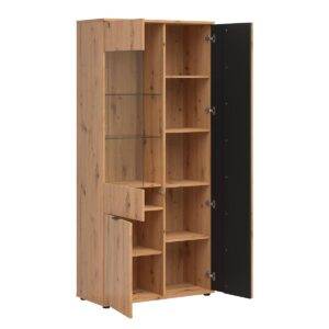 wohnli-moebel-suche-800001632747-1 GESCHIRRSCHRANK Ezra Holz Holzwerkstoff Petits-meubles Möbel > Schränke > Vitrinen Braun