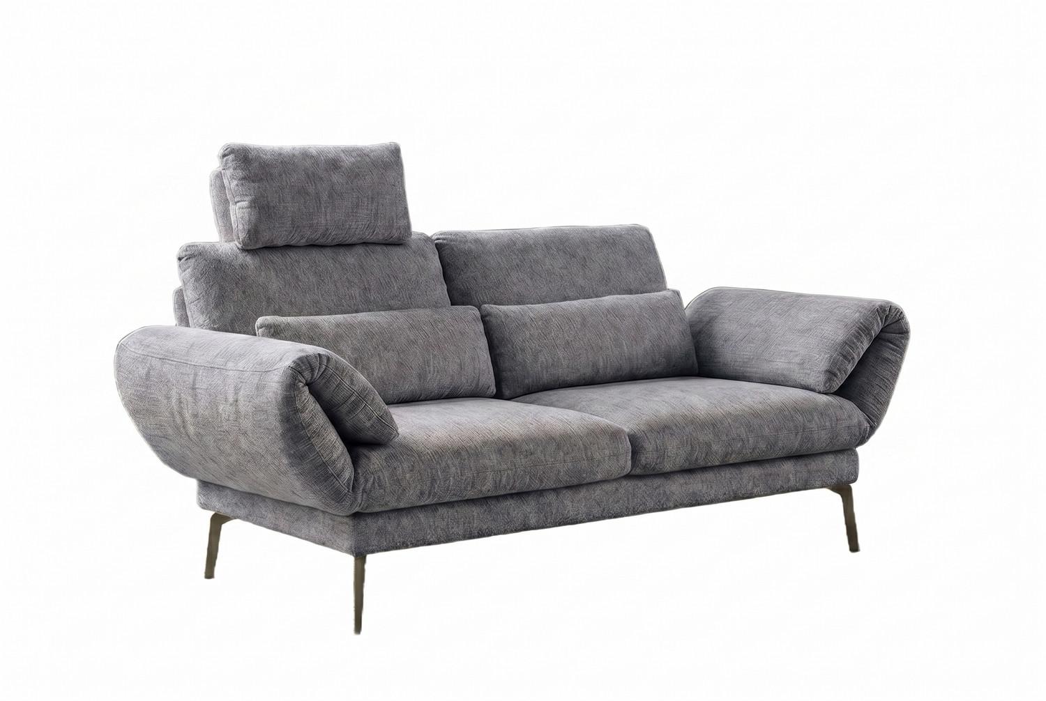 Wohnli Möbelsuche - SOFA HOLLY Grau Flachgewebe