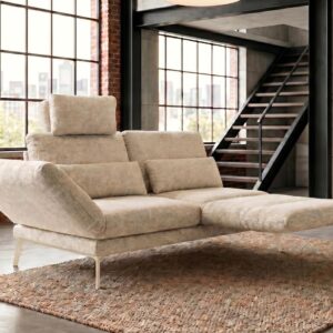 SOFA HOLLY Weiß Flachgewebe Textil KAWOLA Möbel > Sofas & Couches > Sofas Weiß