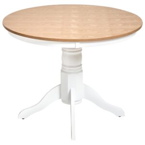 wohnli-moebel-suche-800001634199-1 ESSTISCH Helle Esche 100/100 cm Holz Akron Holz Beliani Möbel > Tische > Esstische Braun